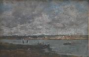 Lembouchure de la Touques Eugene Boudin